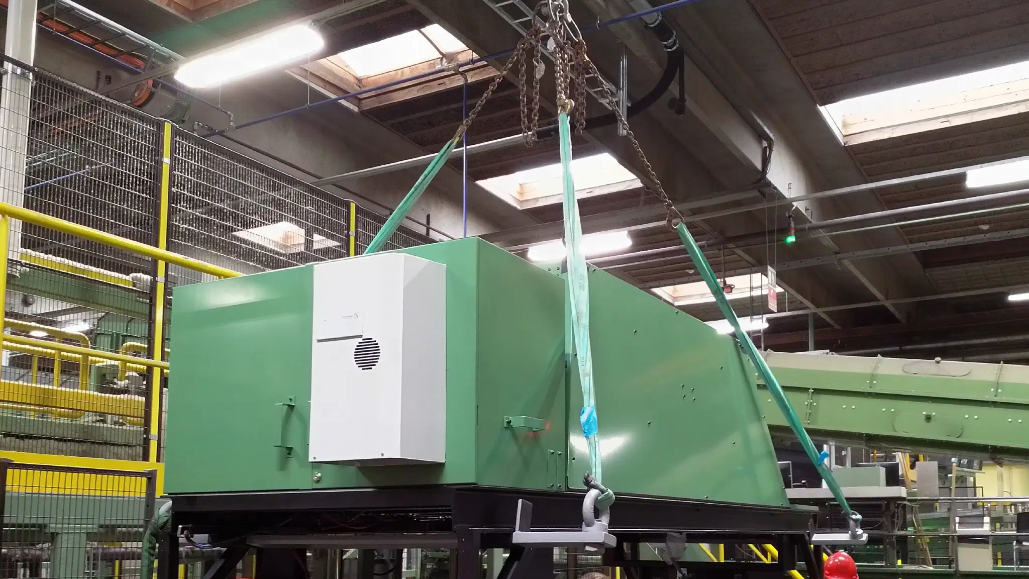 Installing hardware on a production line